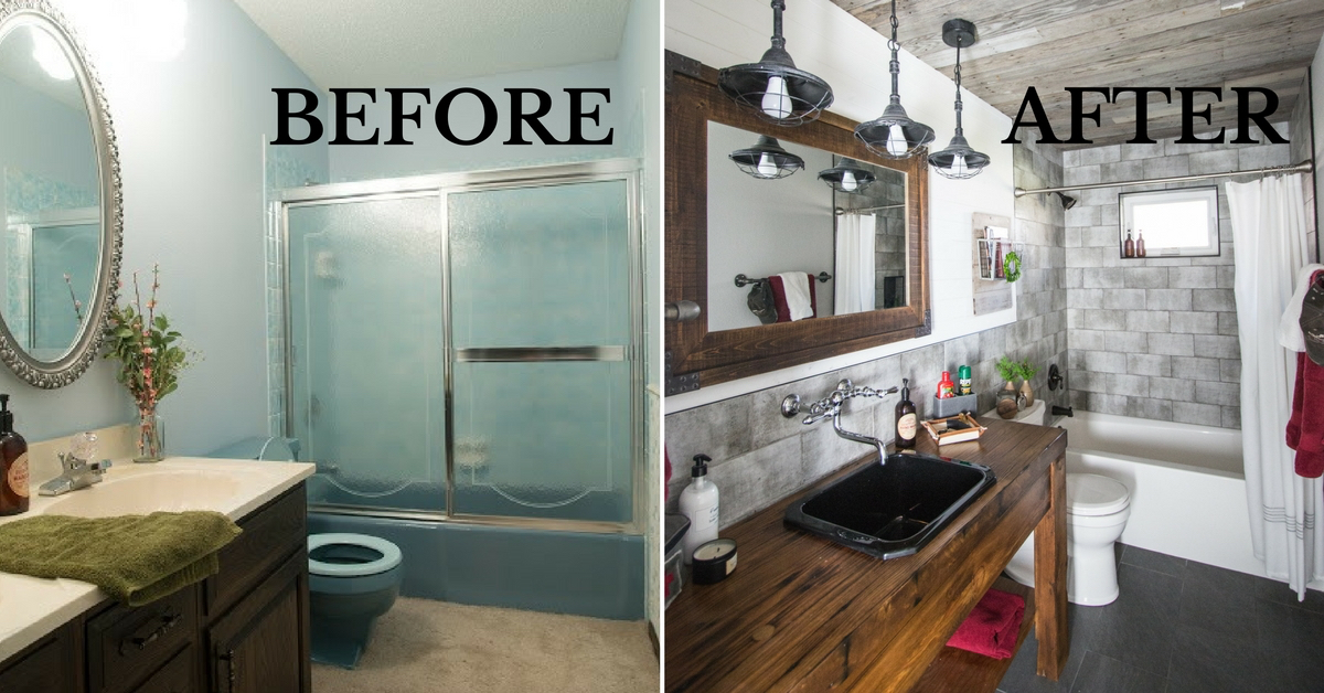 Before and After DIY Bathroom