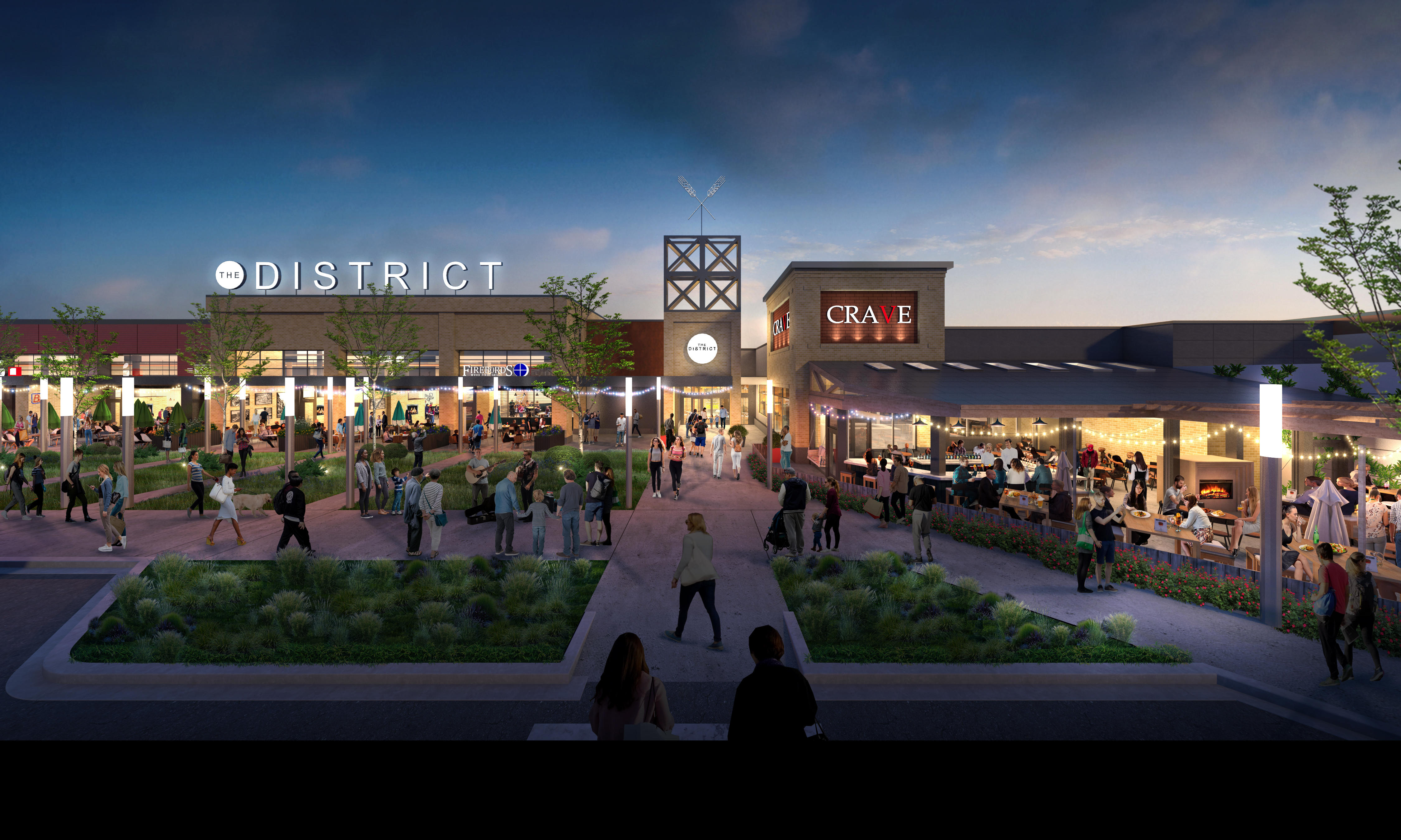 Rendering from Chris Hawley Architects + Construction of the District at West Acres